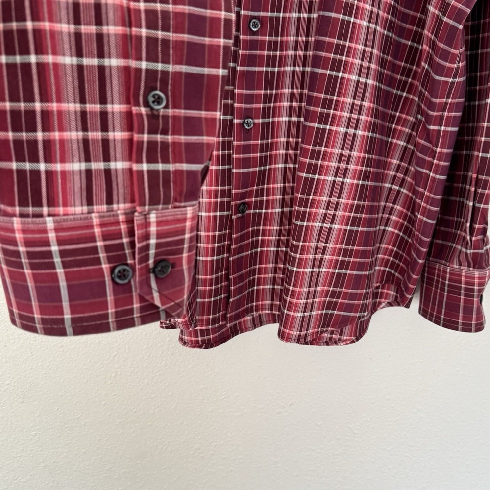 Tommy Bahama Men's XXL Long Sleeve Shirt 100% Silk Casual‎ Plaid Button Up - Picture 5 of 11